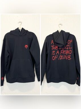 Grateful Dead Section 119 Hoodie RARE Black Red Friend of the Devil Medium M